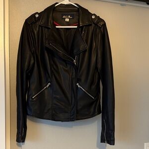 Black Faux Leather Jacket